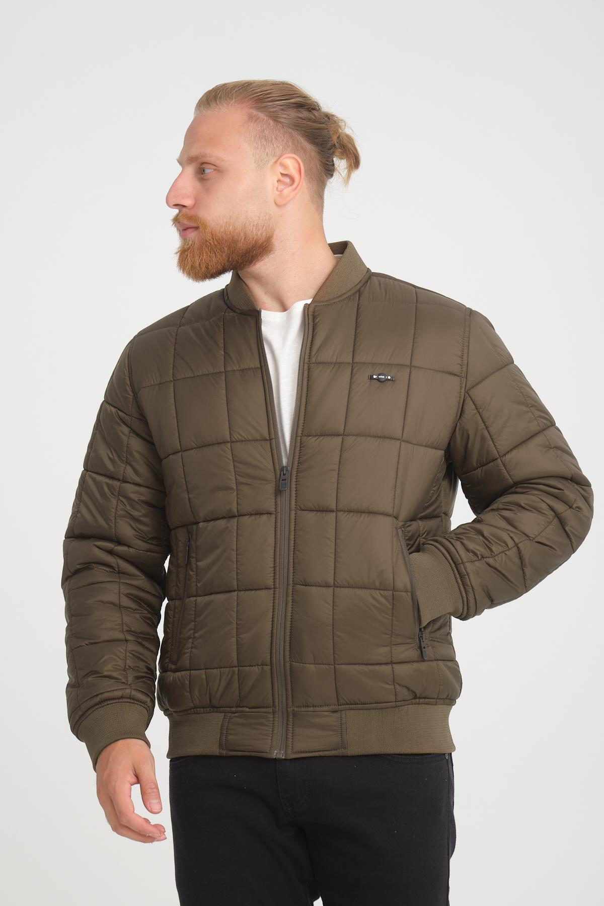 Wholesale Khaki Quilted Pilot Jacket 4574H