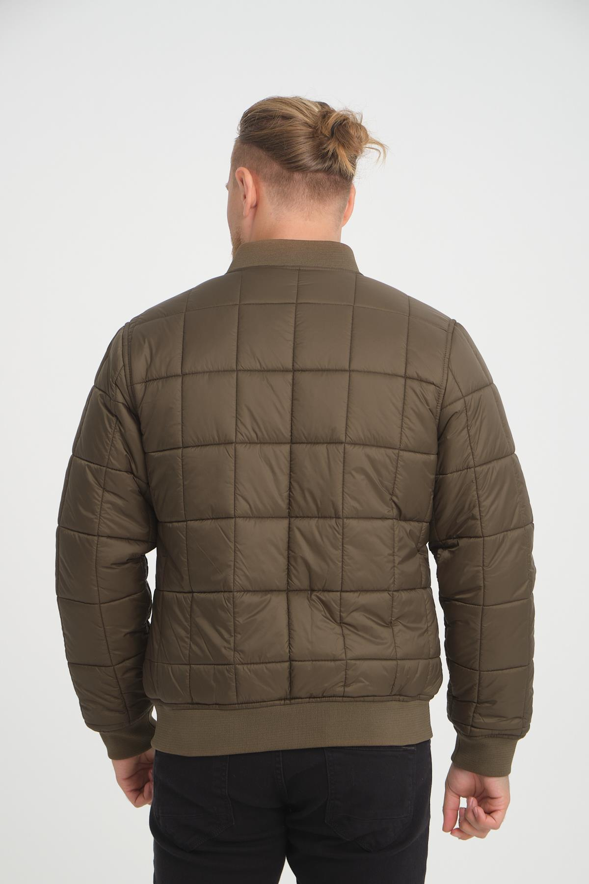 Wholesale Khaki Quilted Pilot Jacket 4574H