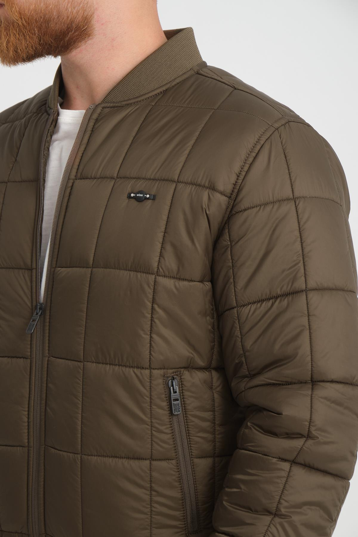 Wholesale Khaki Quilted Pilot Jacket 4574H
