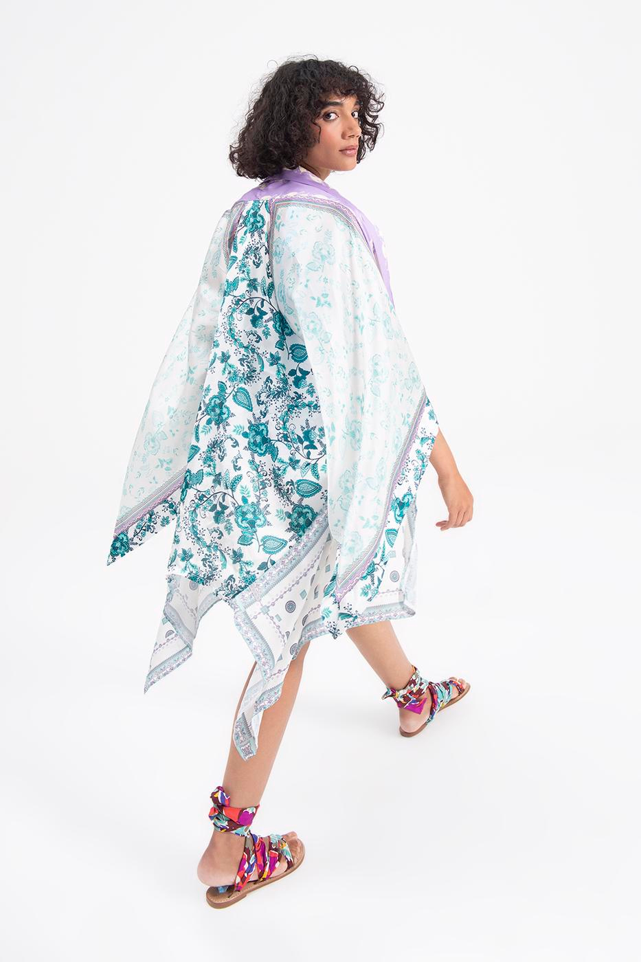 Handkerchief Hem Kimono