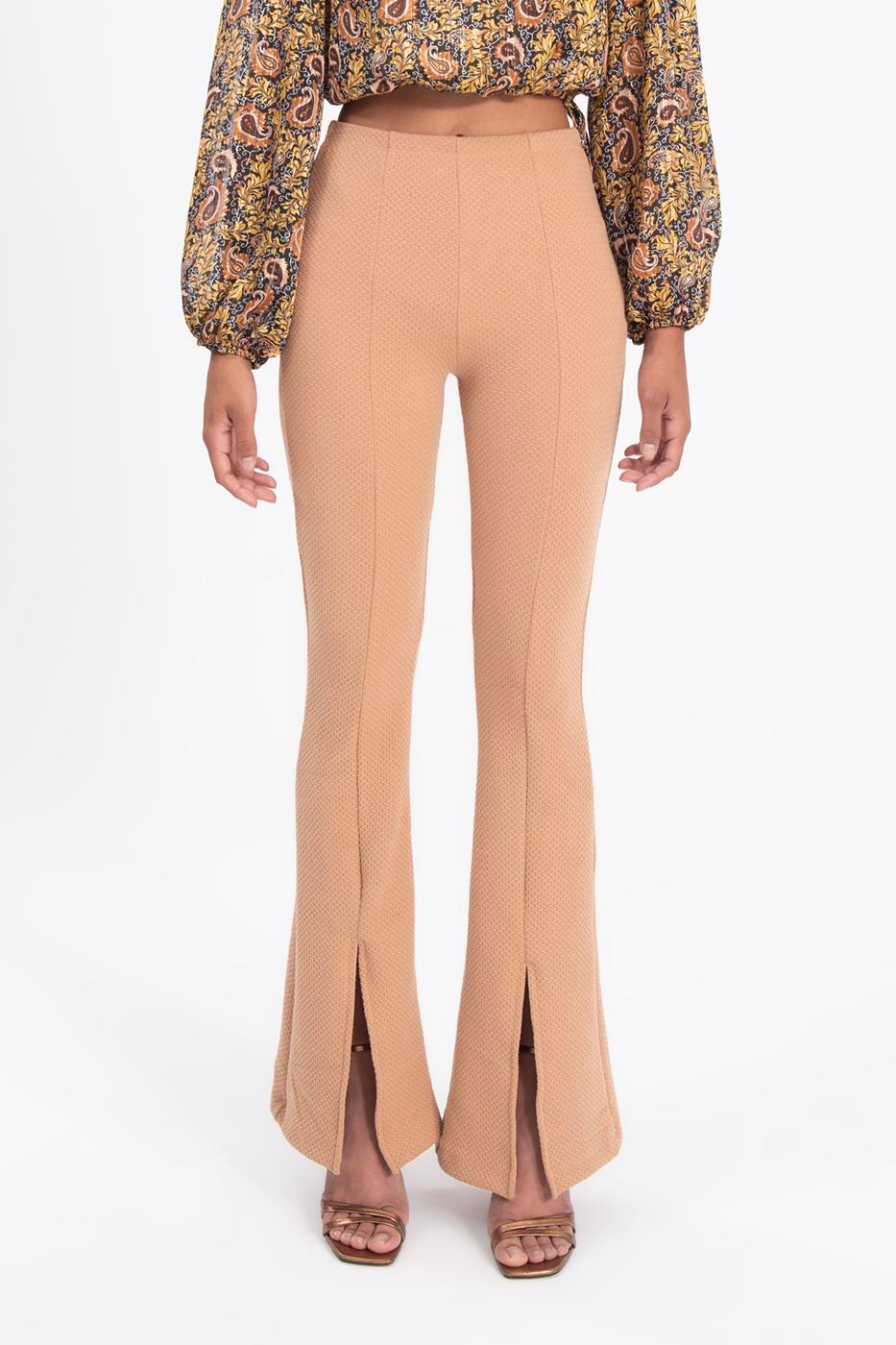 Hem slit pants