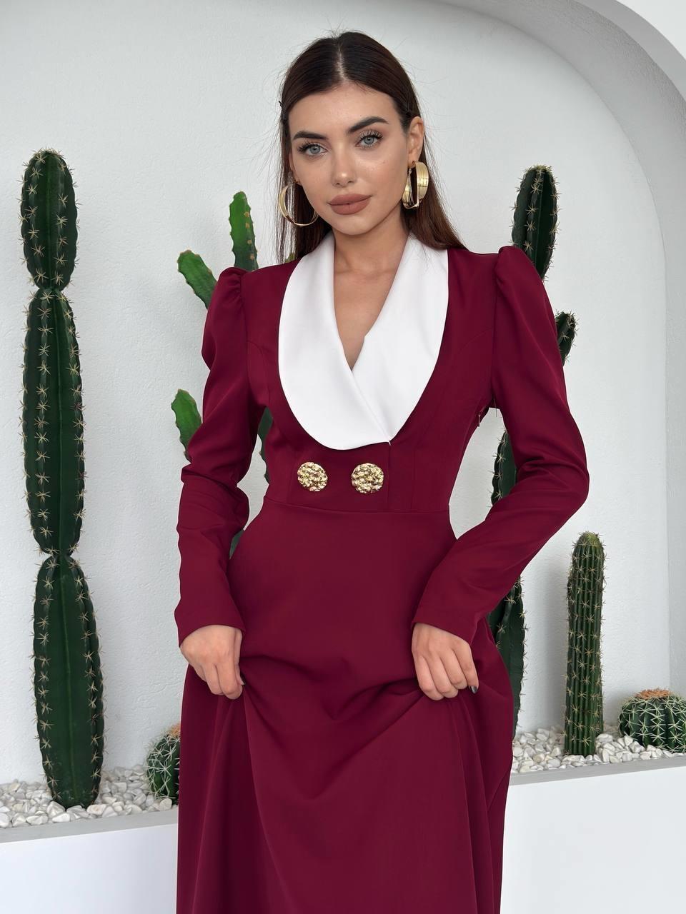 Heram Shawl Collar Dress