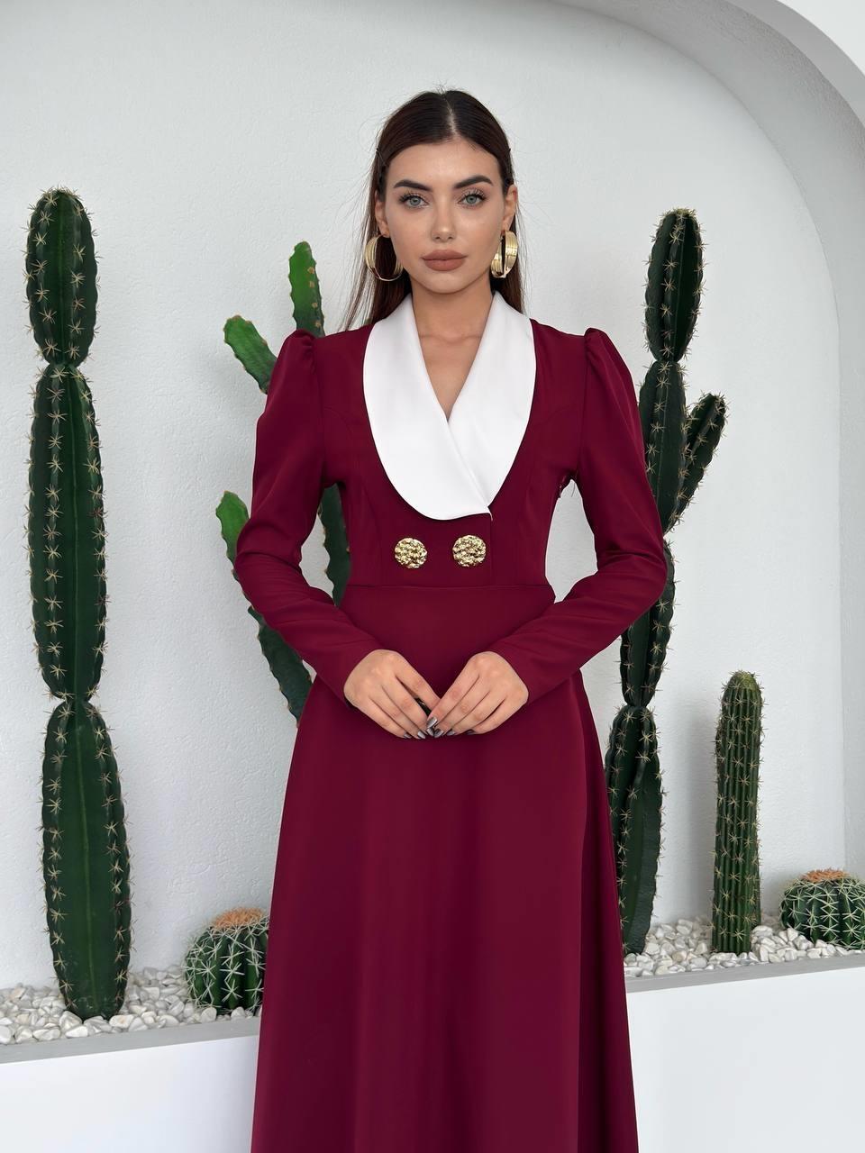 Heram Shawl Collar Dress