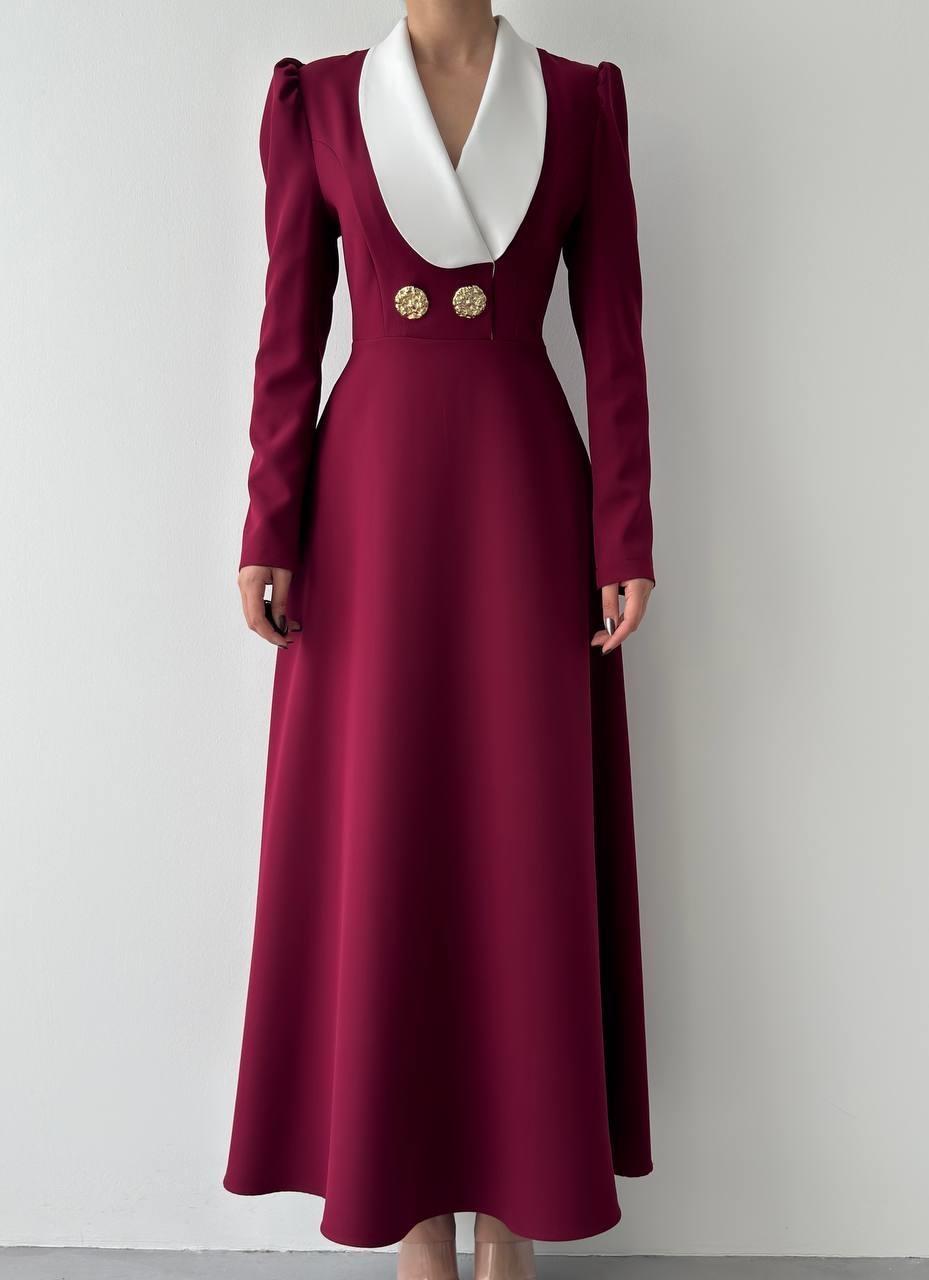 Heram Shawl Collar Dress