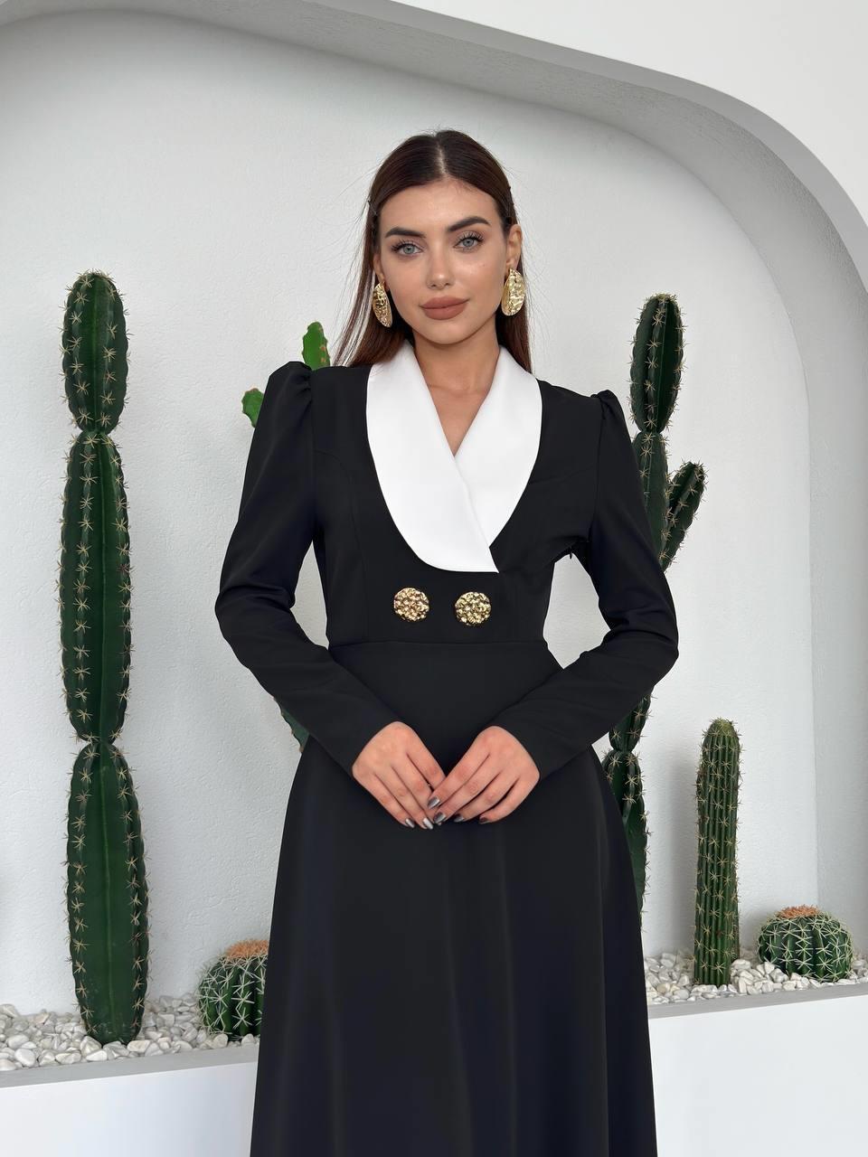 Heram Shawl Collar Dress