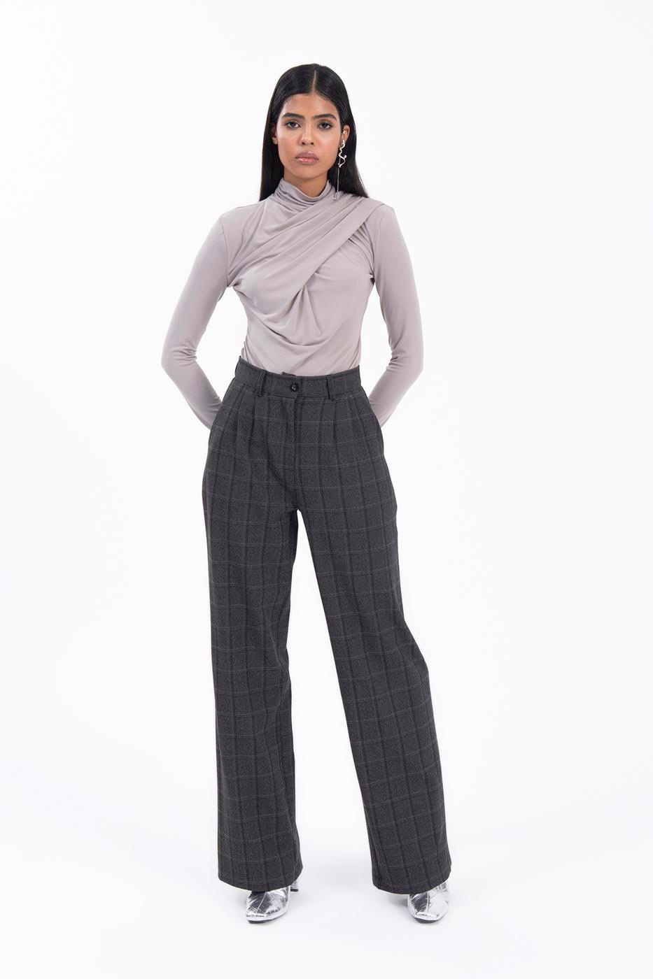 High rise trousers