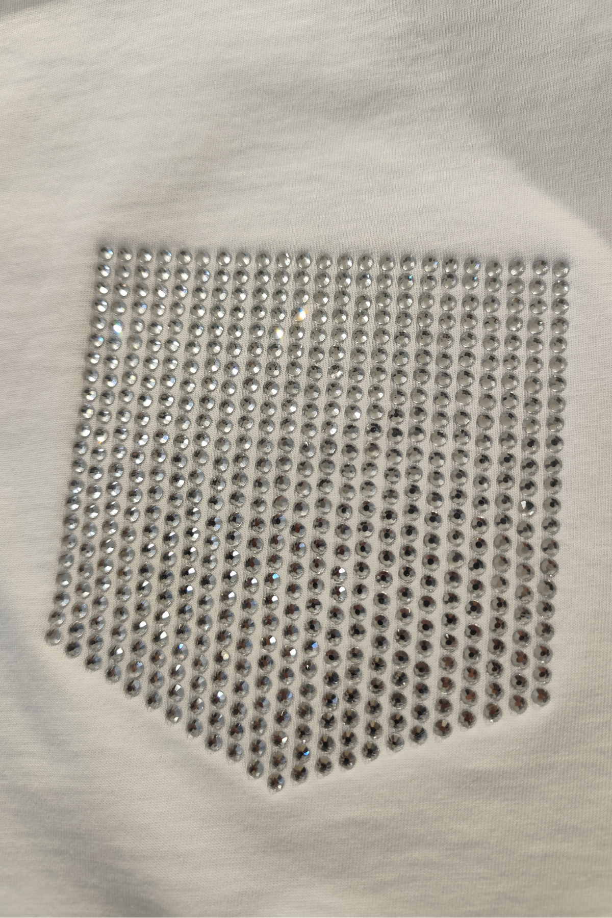 Kadın Taş Detaylı Cepli Crop T-Shirt