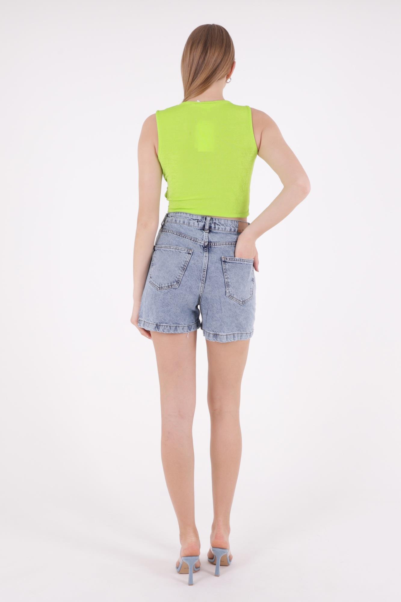 Lazerli Kot Şort 266-08-(S-XL-6)