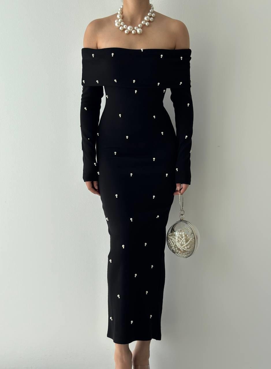 Ledo Pearl Detailed Dress