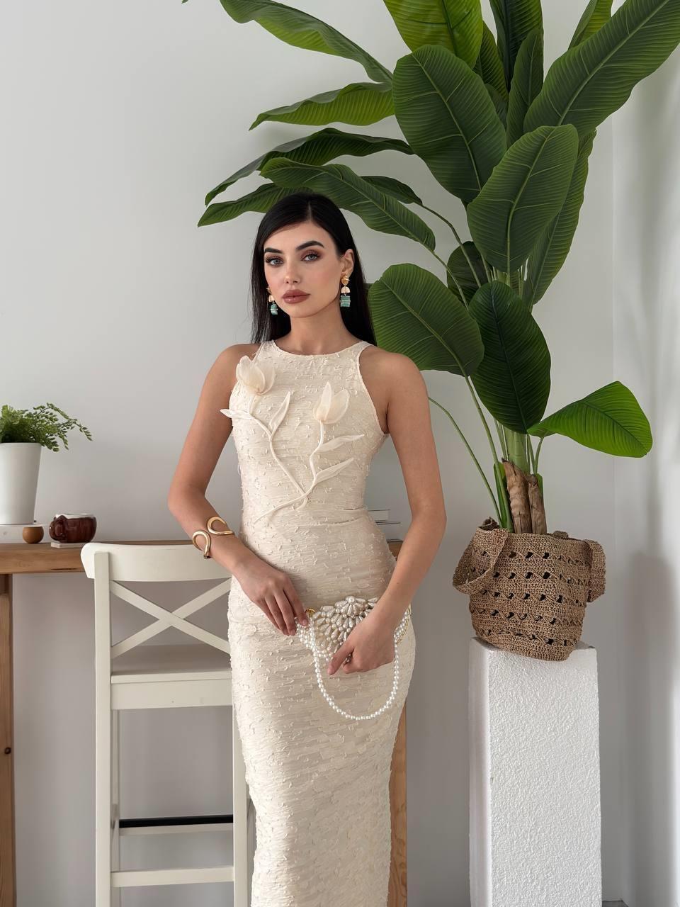 Lers Flower Detailed Dress
