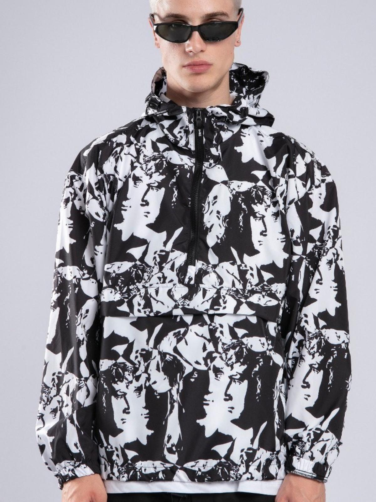 Men patterned raincoat wholesale Multicolor