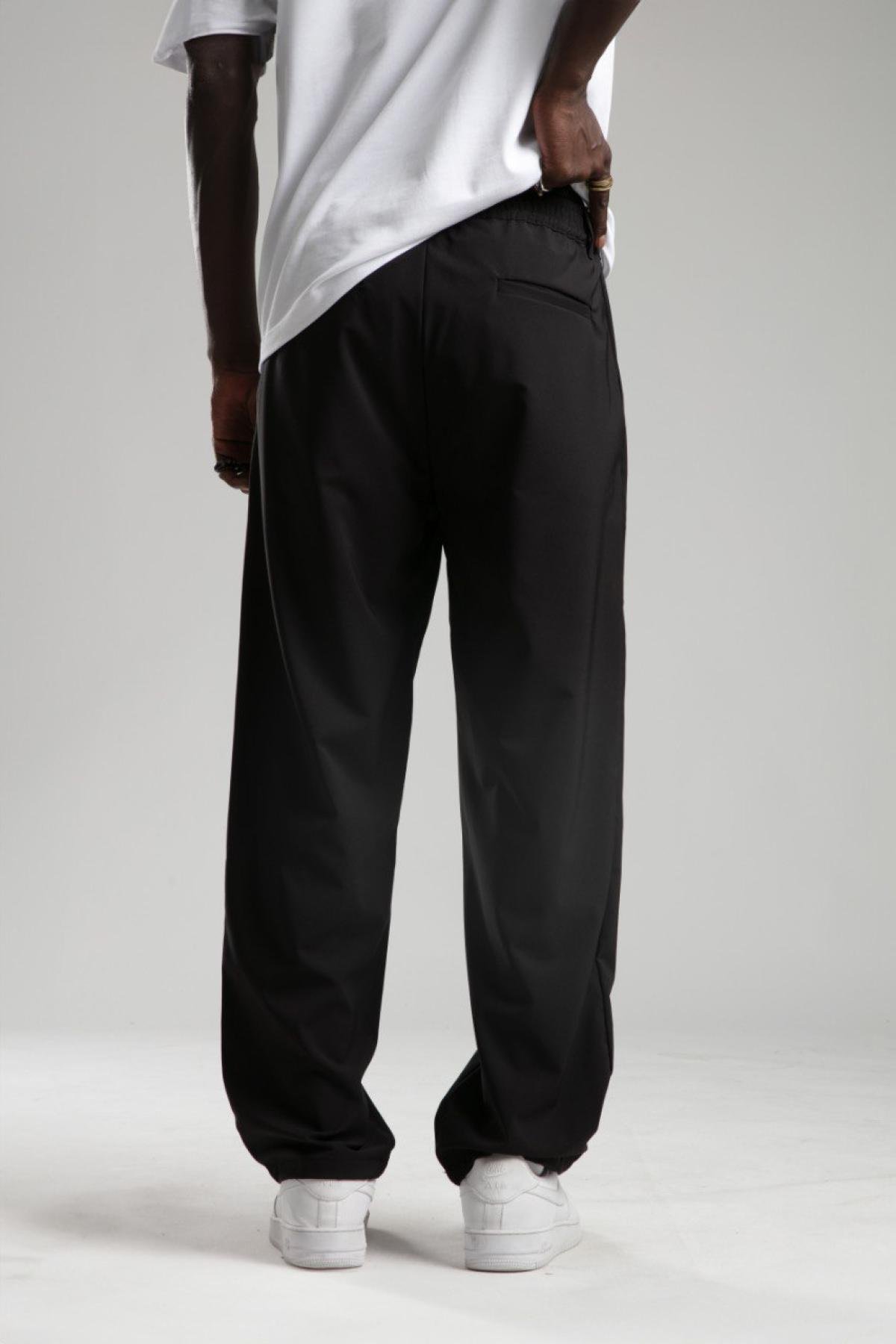 Men relaxed fit pants wholesale Black color 699317