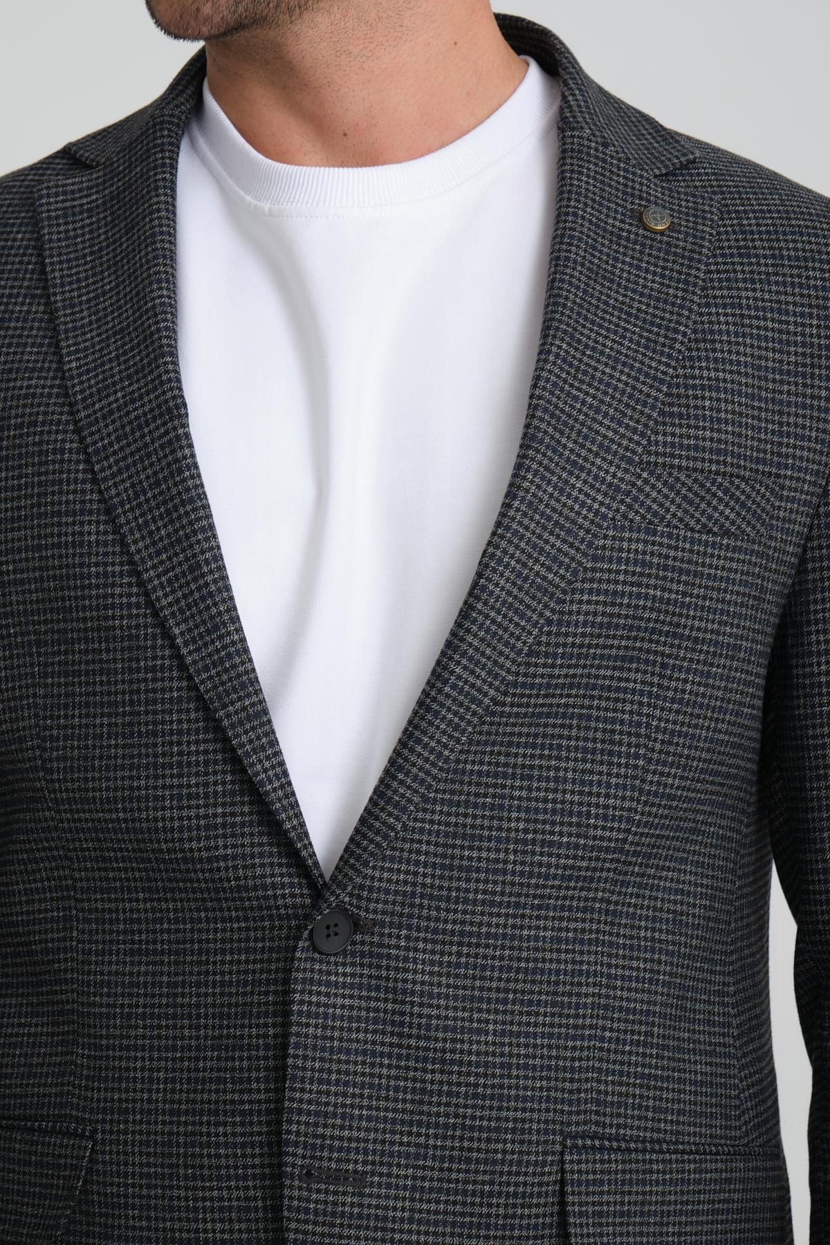 Men single-breasted blazer wholesale Anthracite color 694203