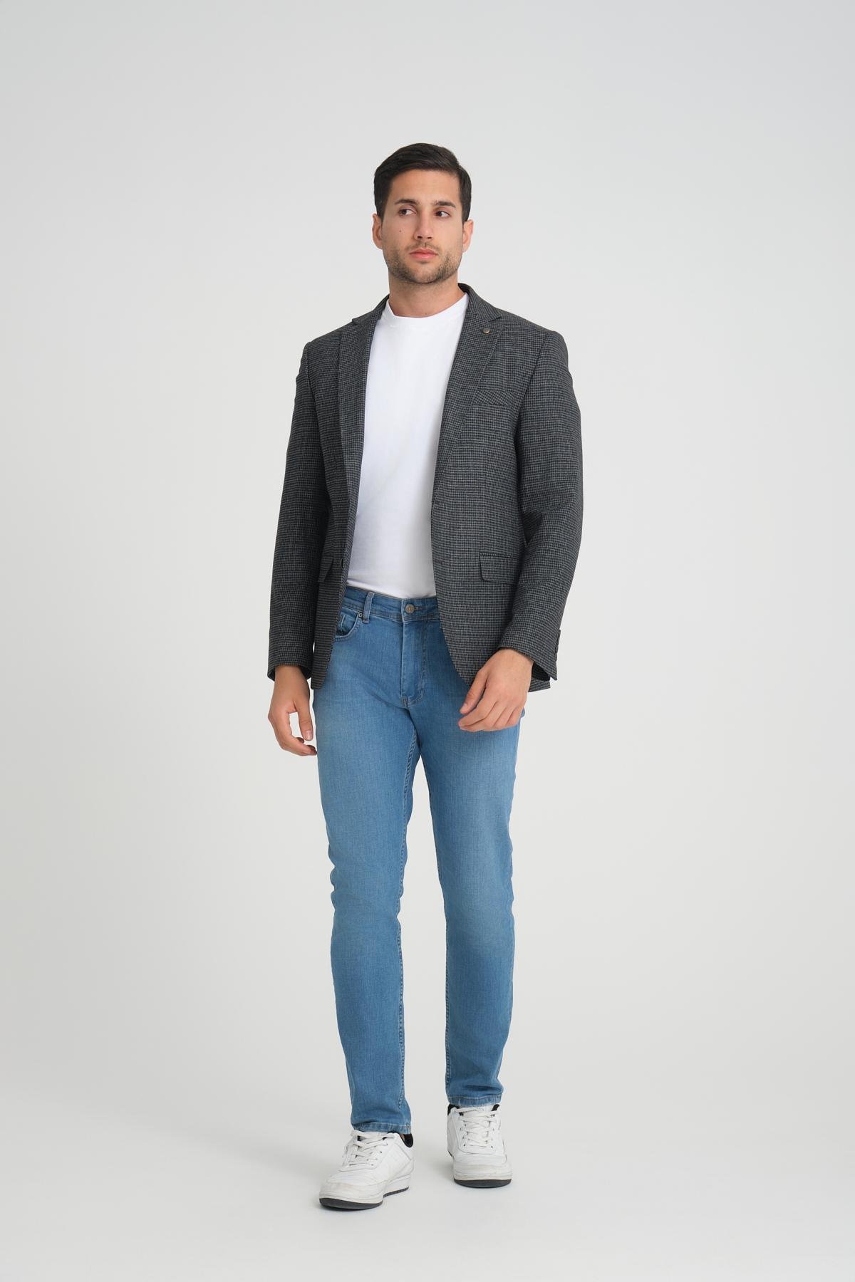 Men single-breasted blazer wholesale Anthracite color 694203