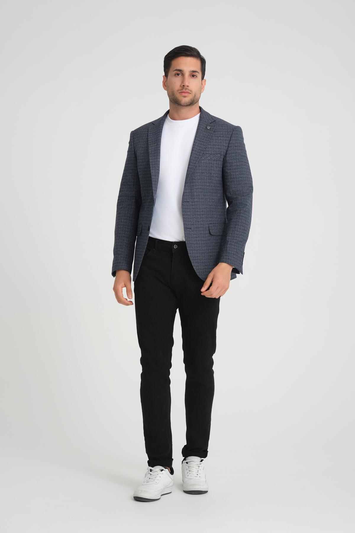 Men single-breasted blazer wholesale Black color 694202