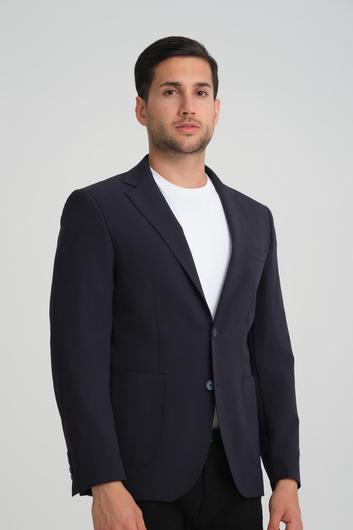Men single-breasted blazer wholesale Black color 694217