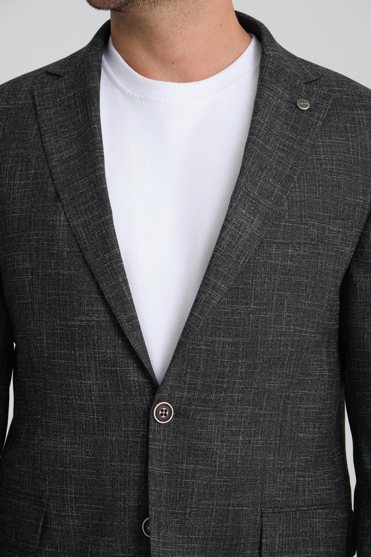 Men single-breasted blazer wholesale Black color 694211