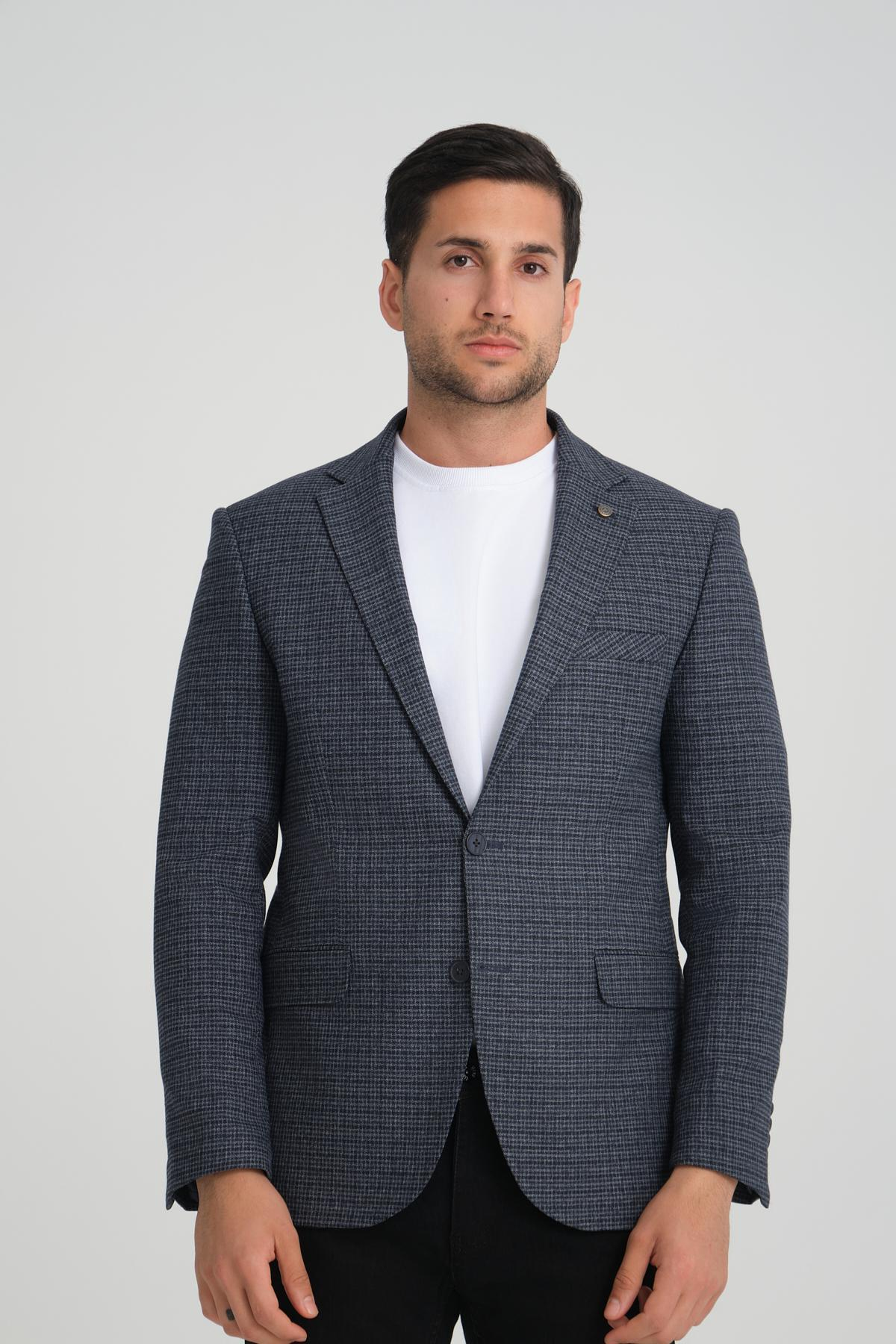 Men single-breasted blazer wholesale Black color 694202