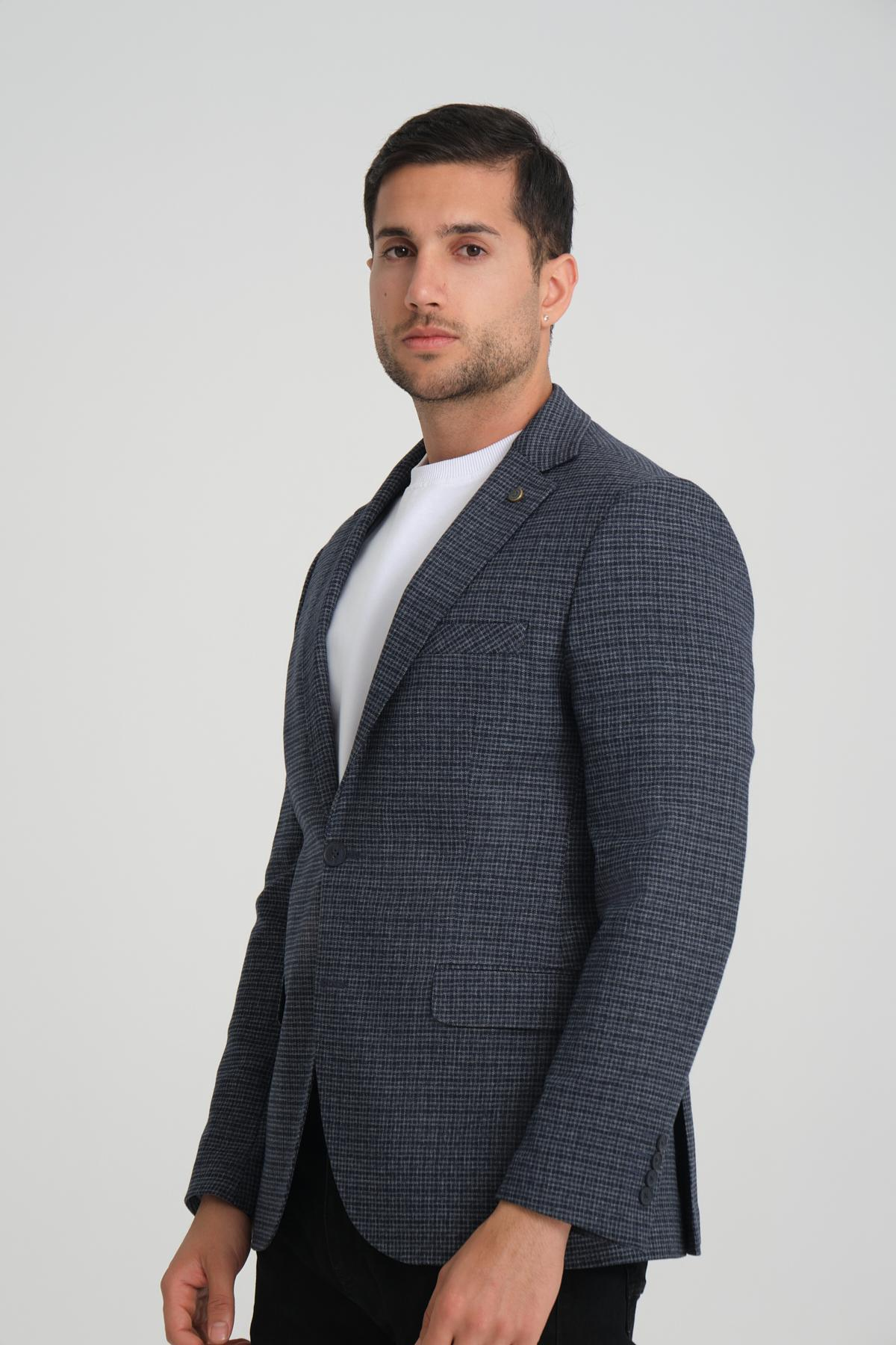 Men single-breasted blazer wholesale Black color 694202