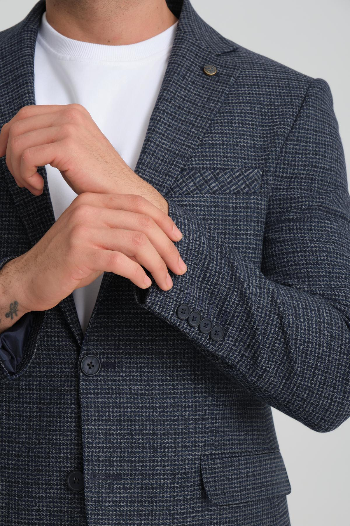 Men single-breasted blazer wholesale Black color 694202