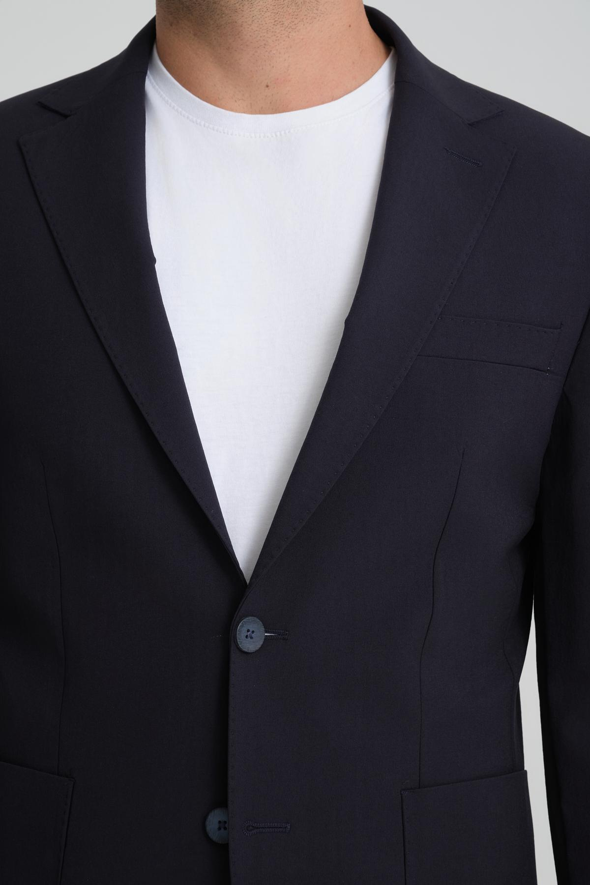 Men single-breasted blazer wholesale Black color 694217
