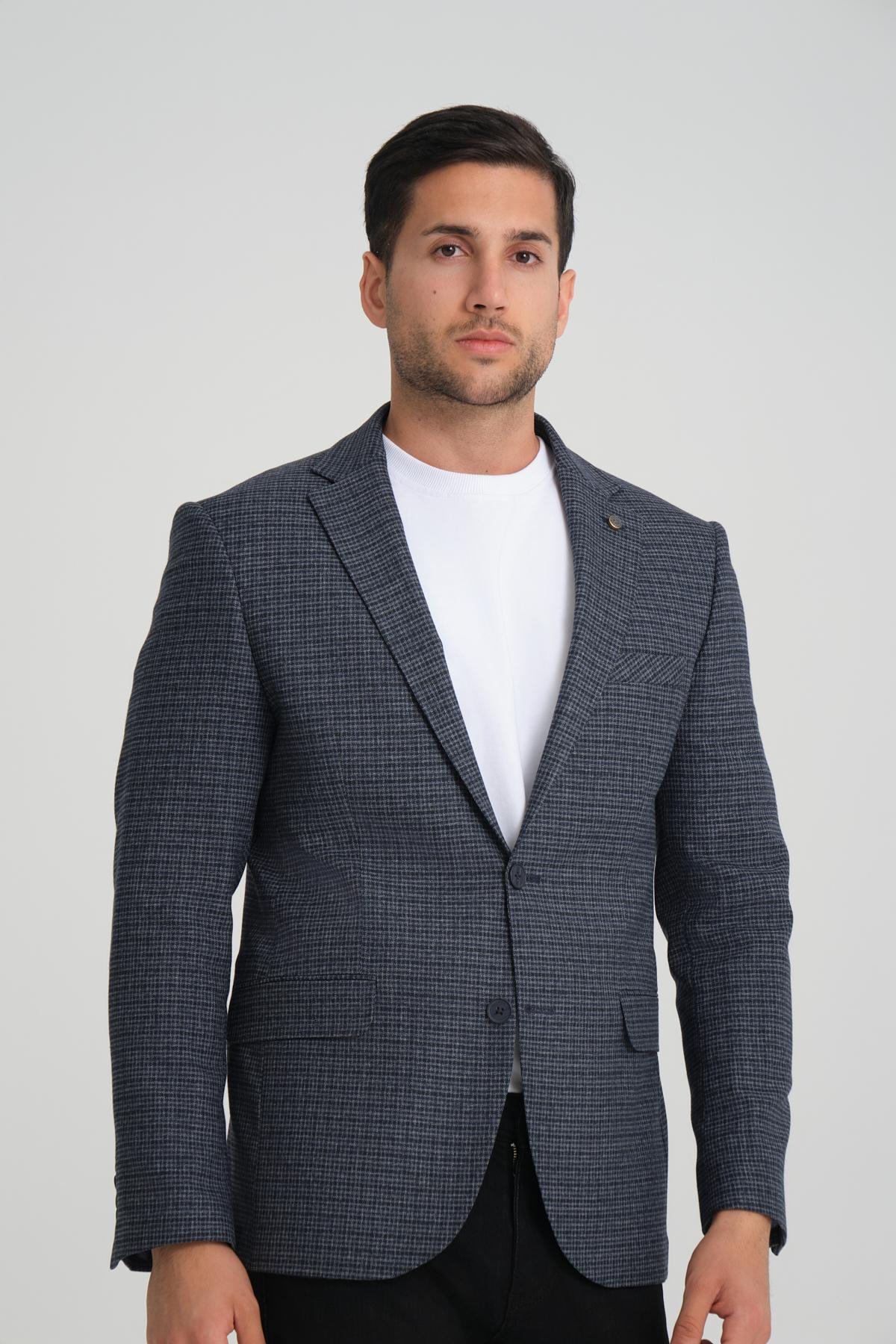 Men single-breasted blazer wholesale Black color 694202