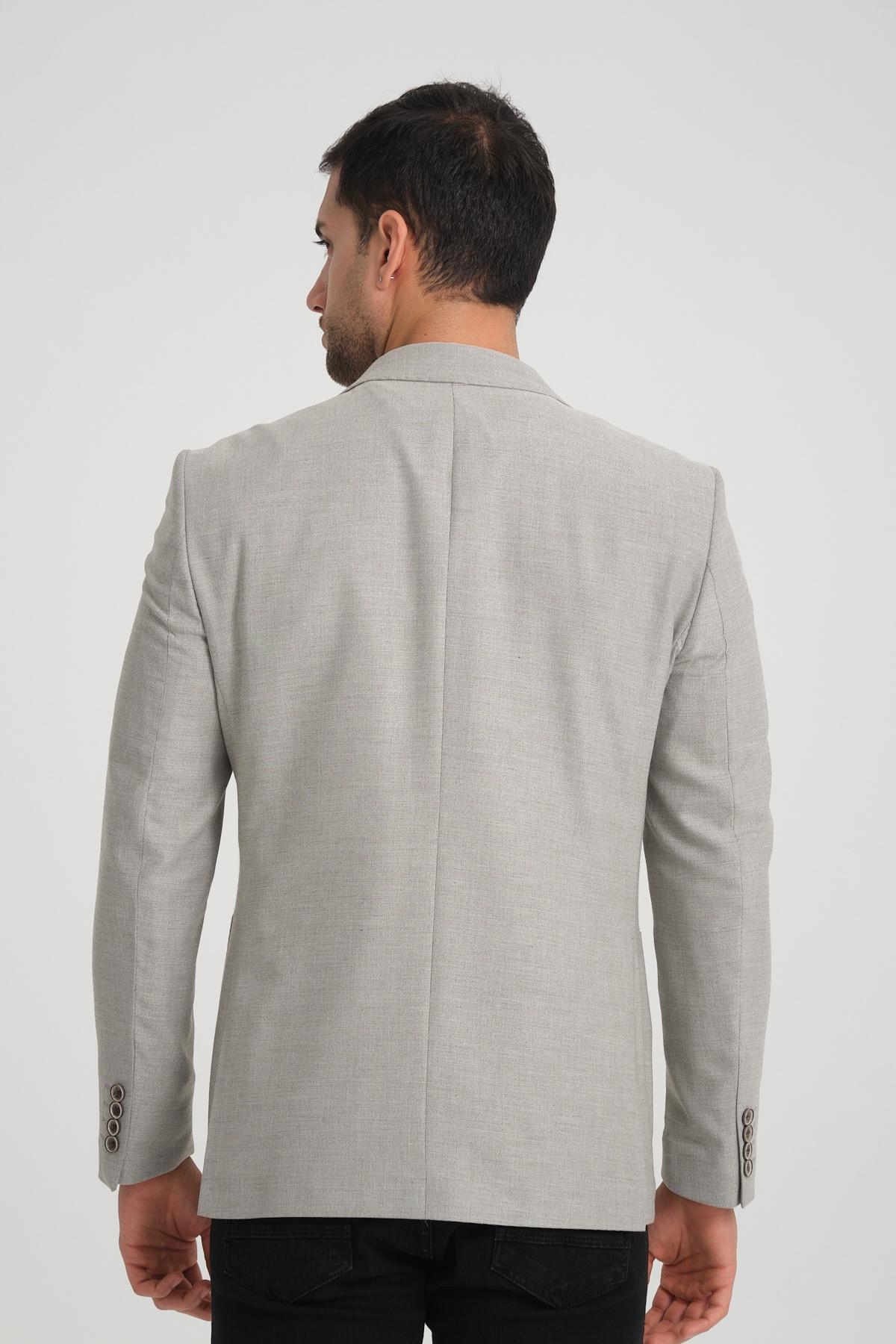 Men single-breasted blazer wholesale Gray color 694226