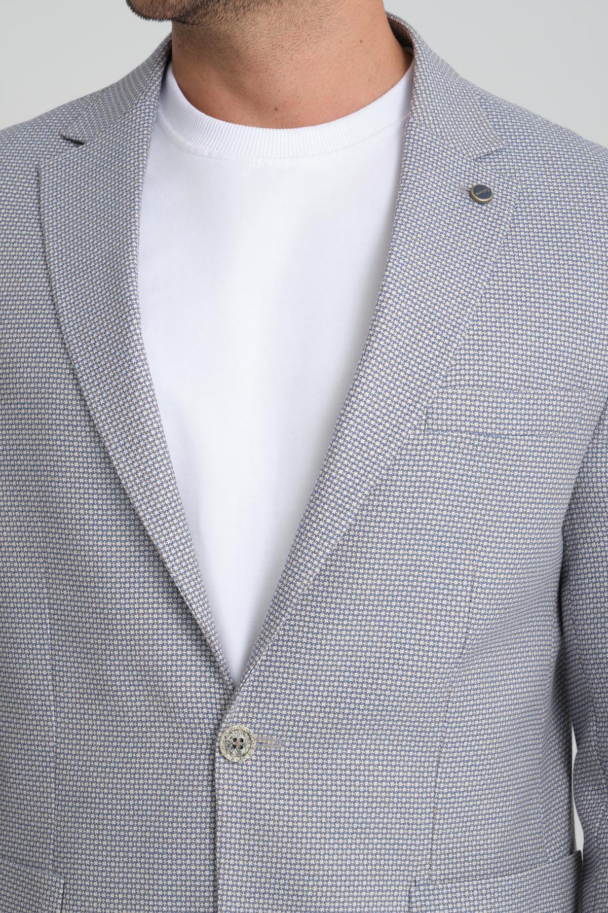 Men single-breasted blazer wholesale Light Gray color 694207
