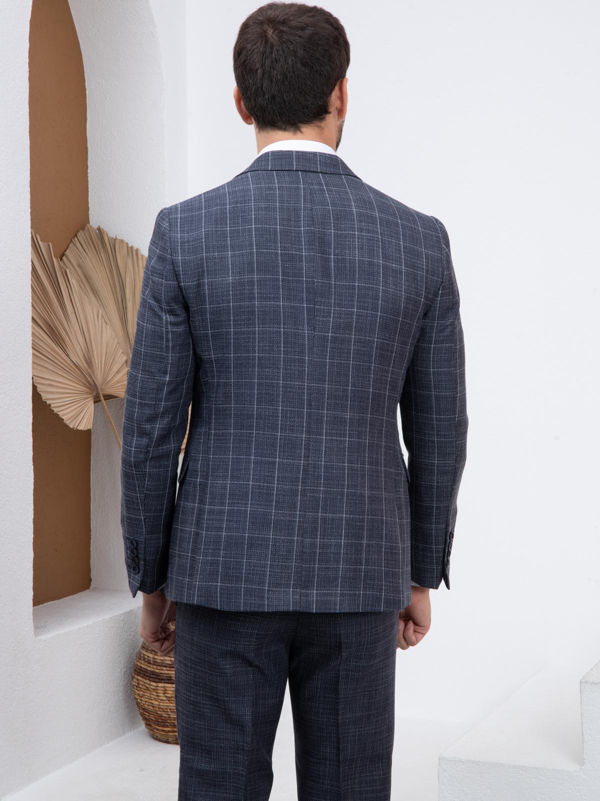 Men slim fit three-piece suit wholesale Navy color 672998