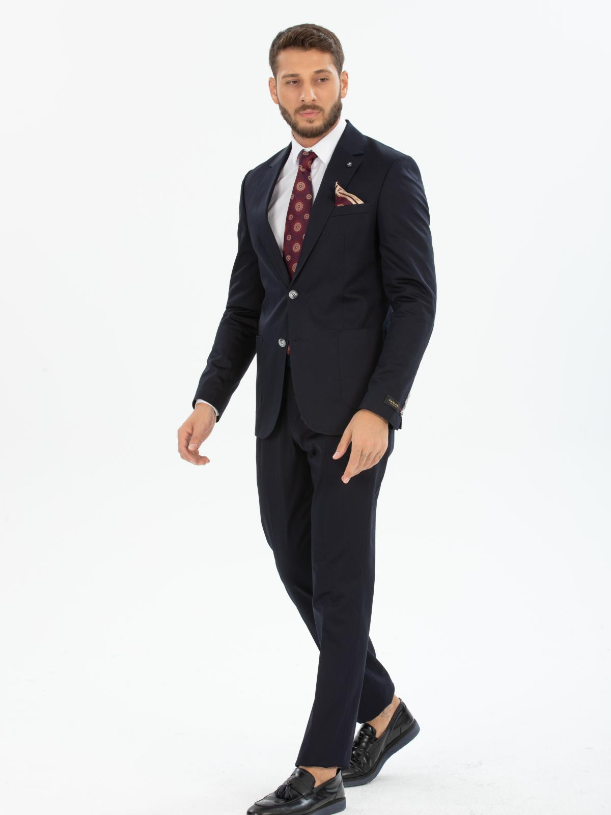 Men straight fit suit wholesale Black color