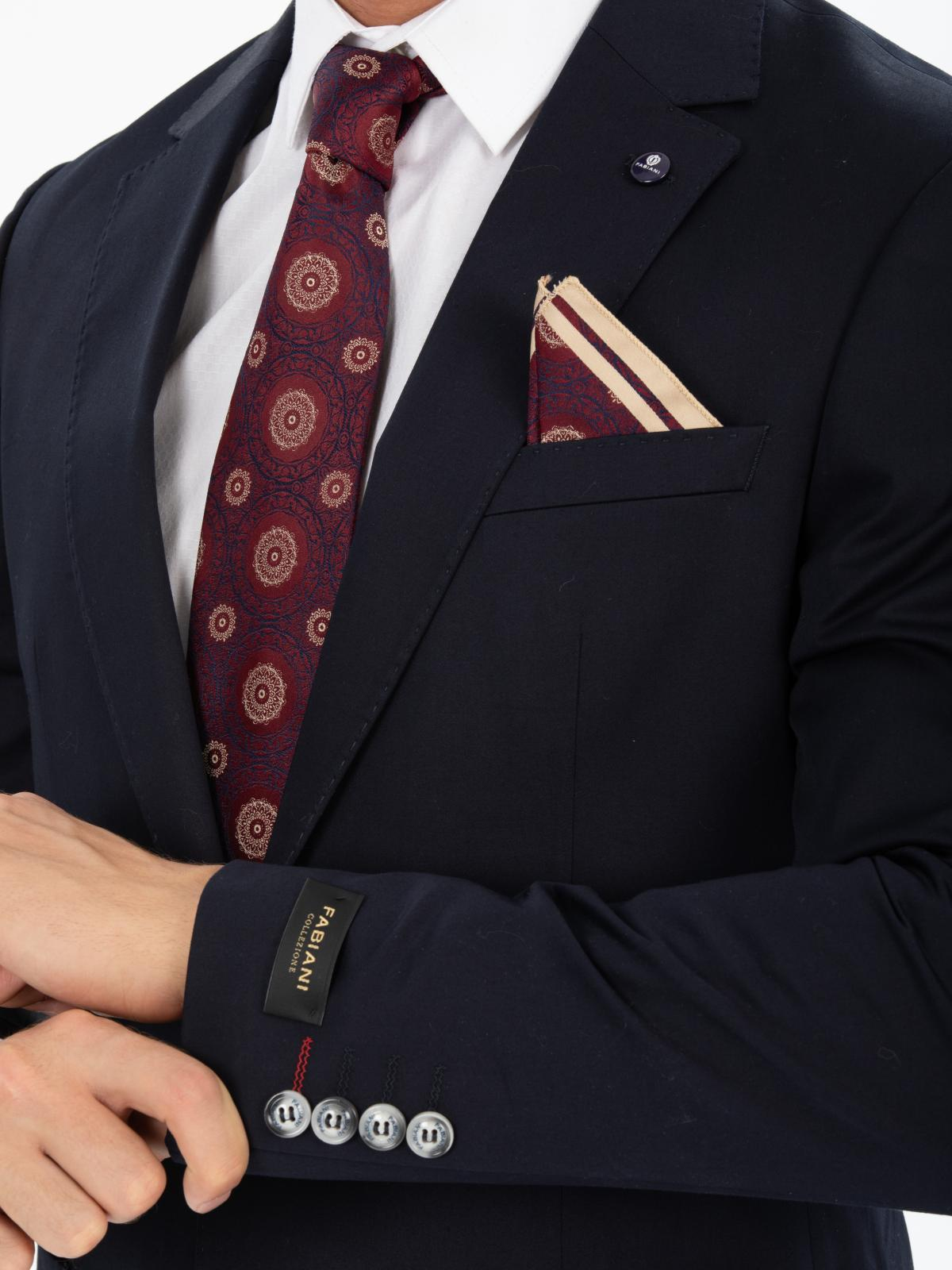 Men straight fit suit wholesale Black color