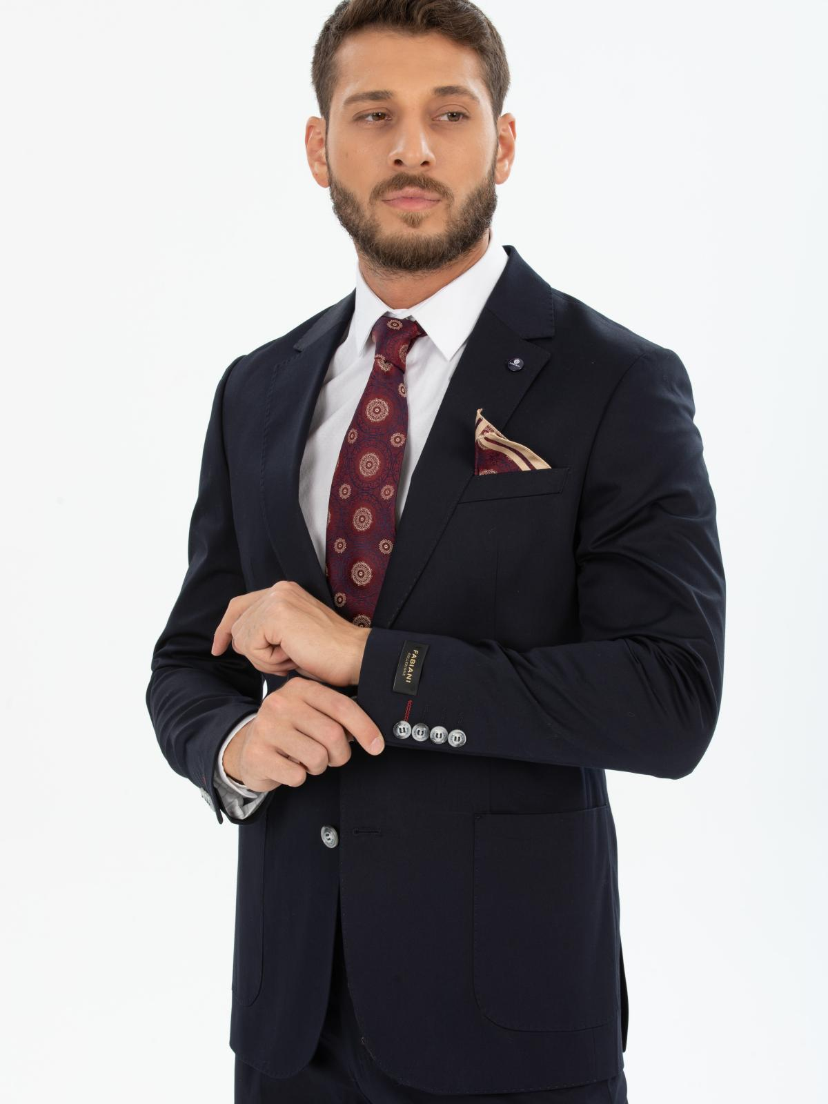 Men straight fit suit wholesale Black color