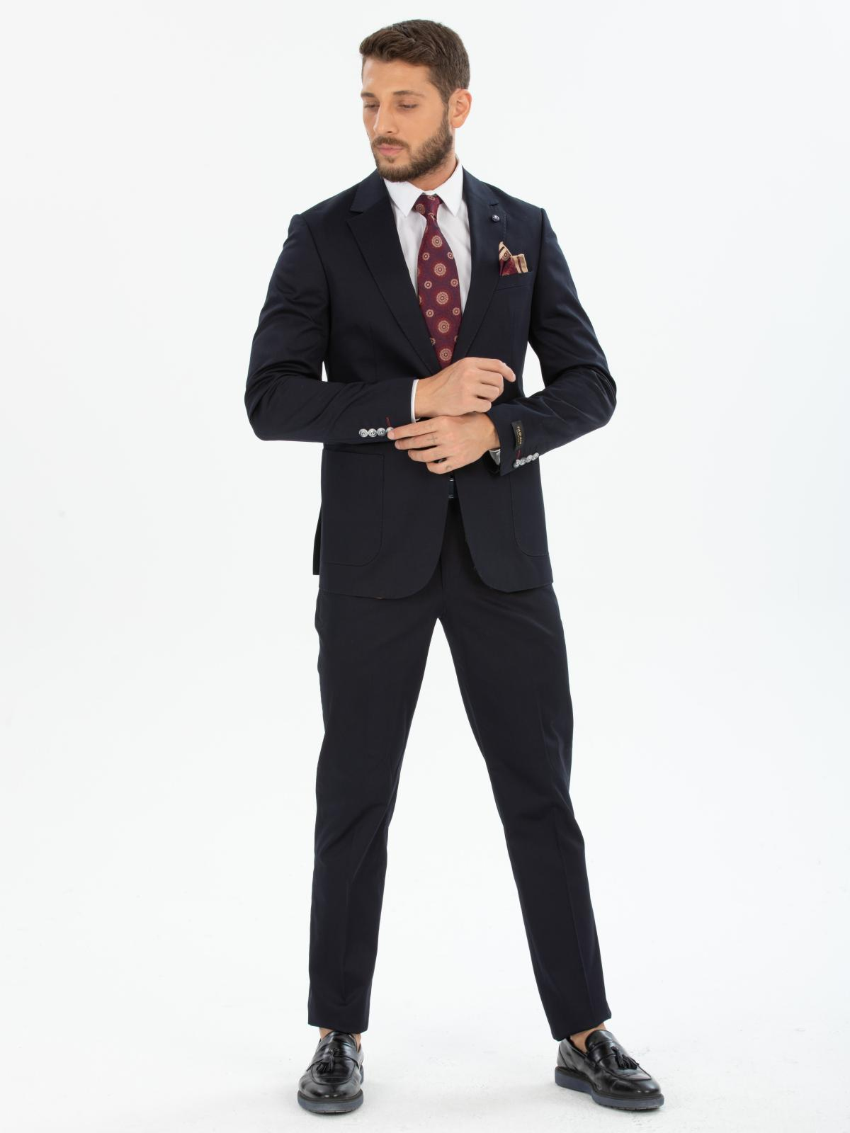 Men straight fit suit wholesale Black color
