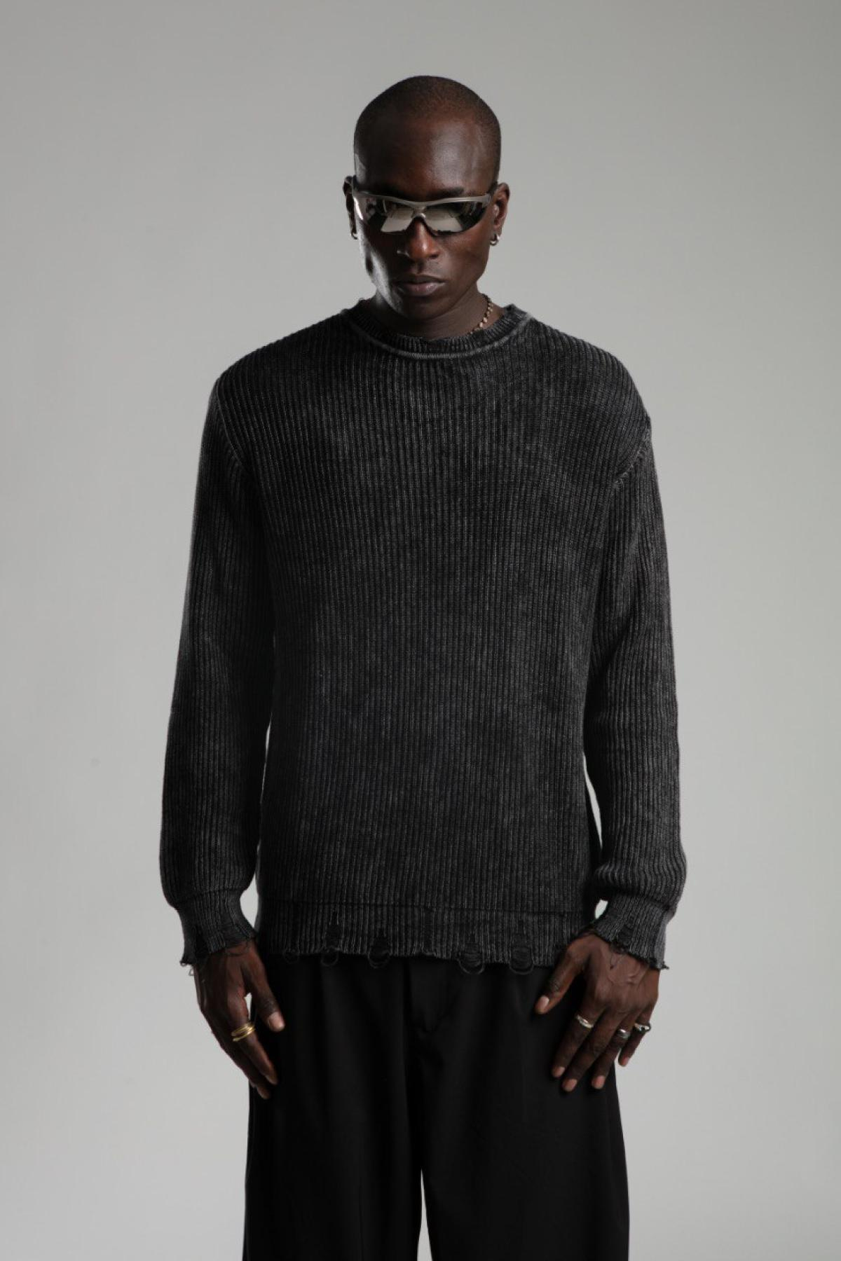 Men sweater wholesale Black color 699335