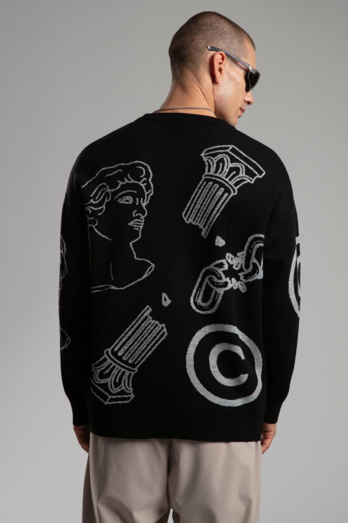 Men sweater wholesale Black color 699346
