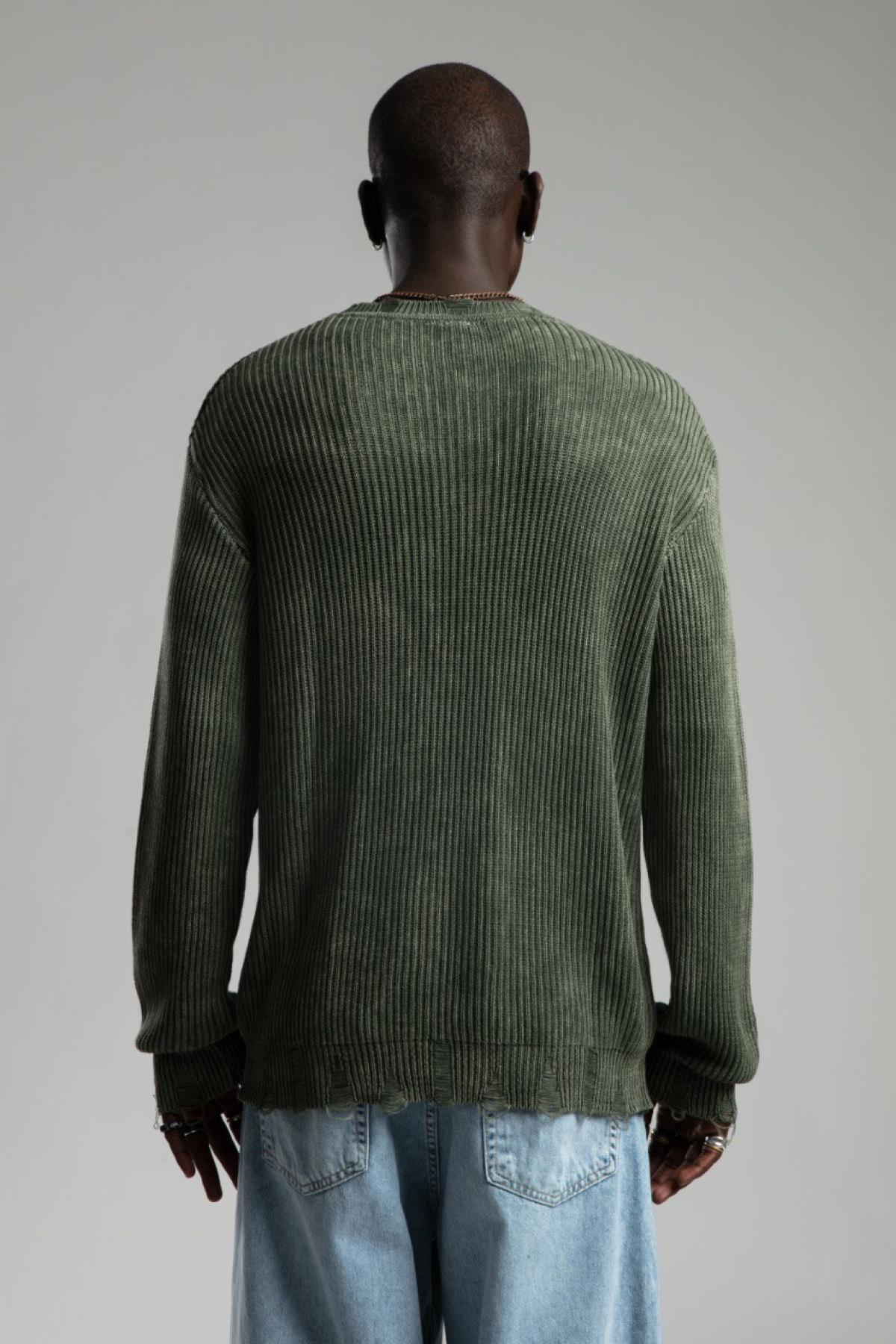 Men sweater wholesale Dark Green color 699336
