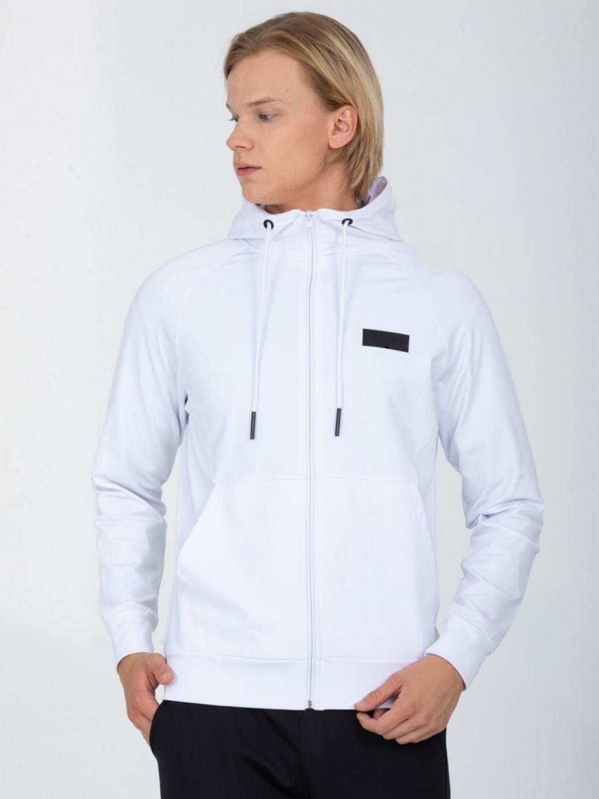 Men zip-up hoodie White color 677162