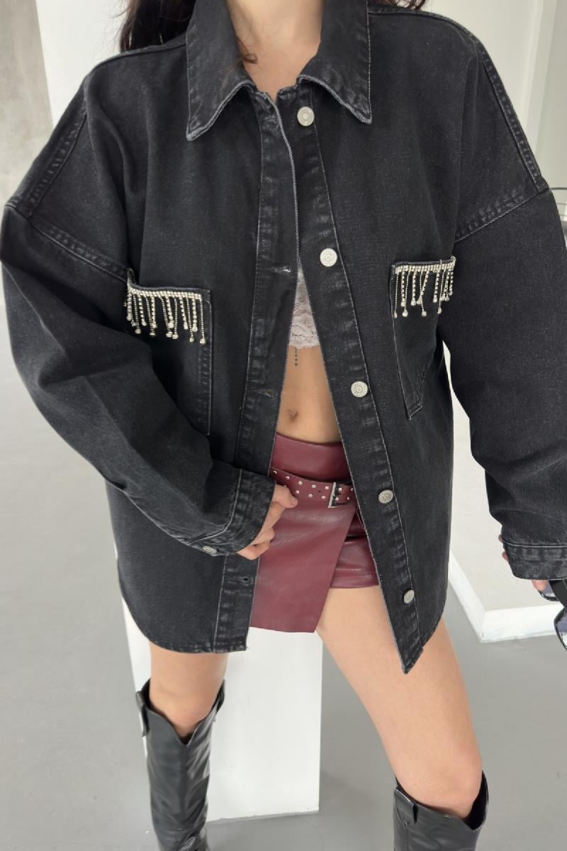 Oversize Kot Gömleklı 6034-23-(S+XL+4)