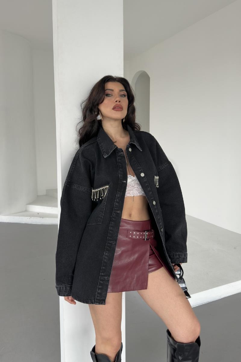 Oversize Kot Gömleklı 6034-23-(S+XL+4)