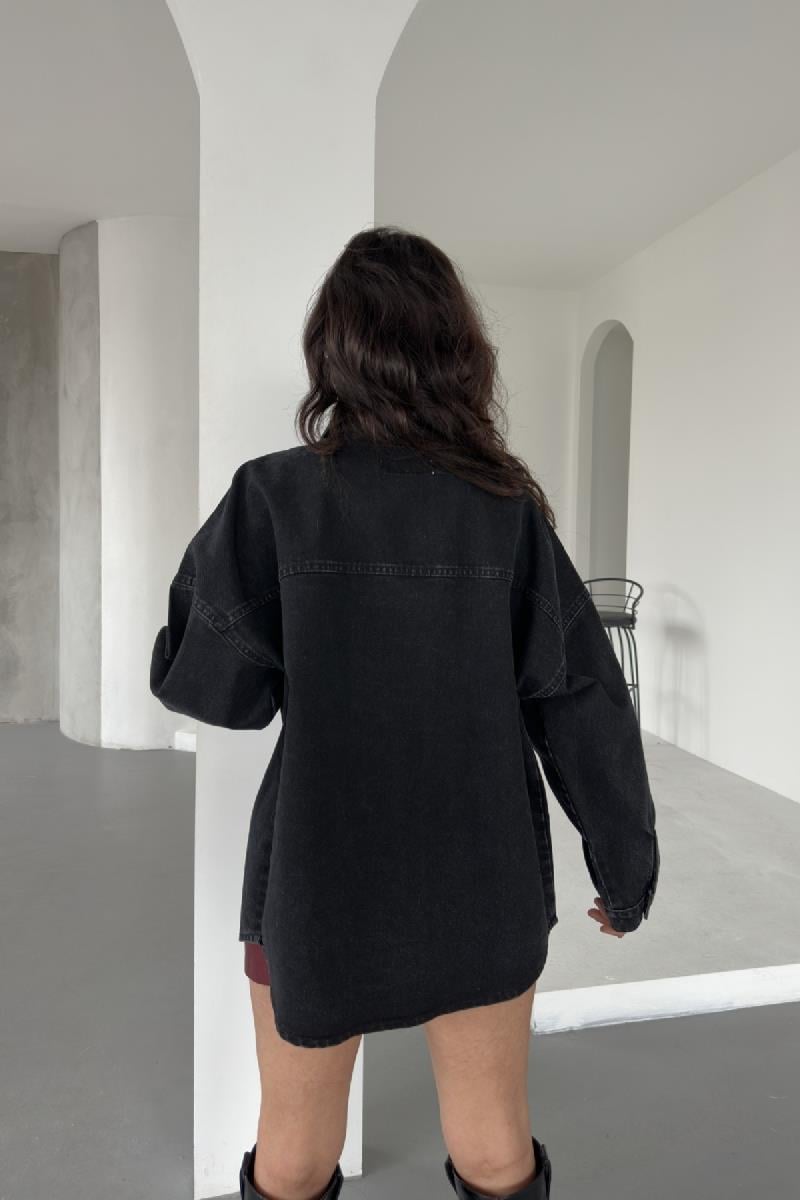 Oversize Kot Gömleklı 6034-23-(S+XL+4)