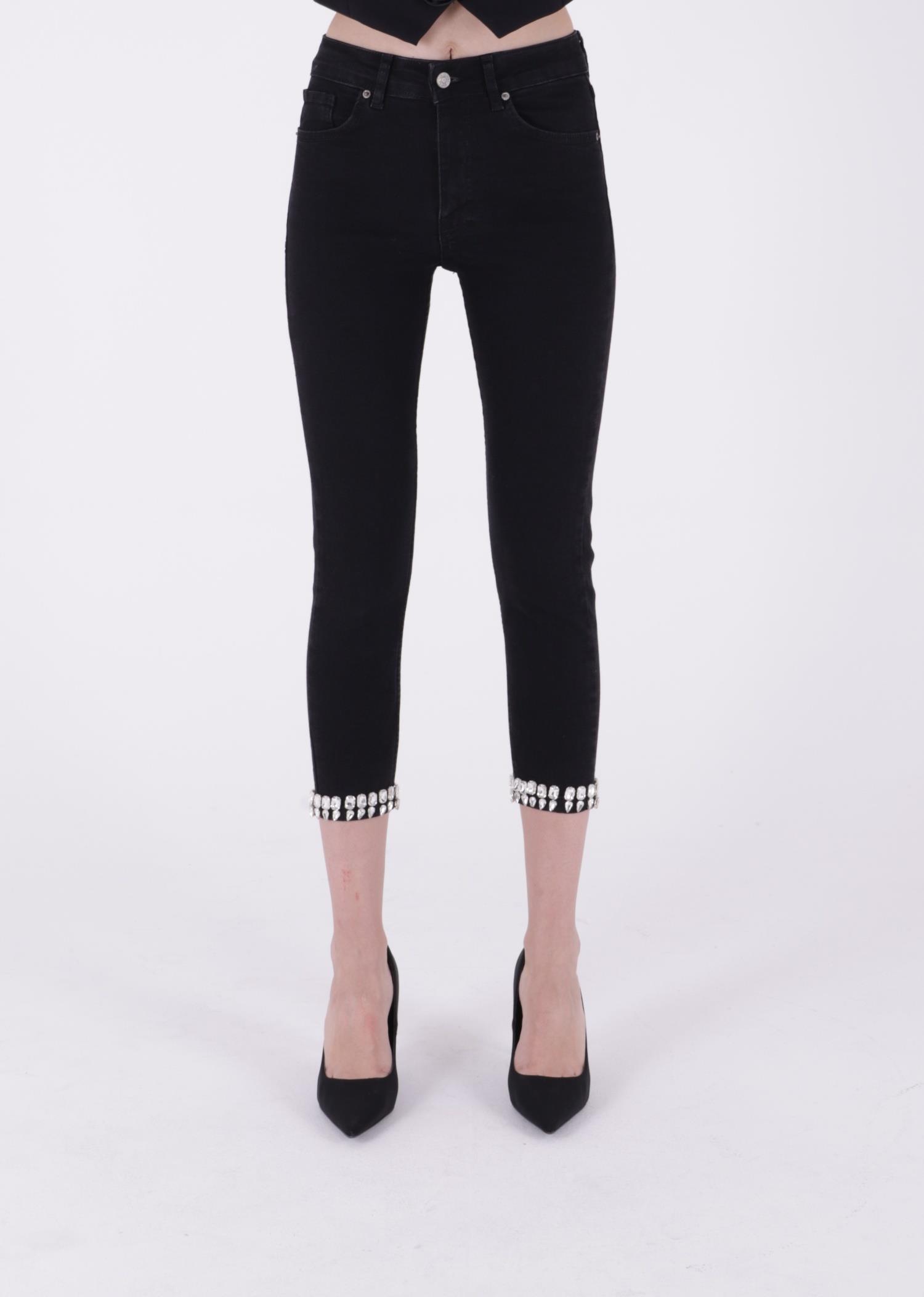 Paçasılı Skinny Kot Pantolon 7037-23-(26-31)