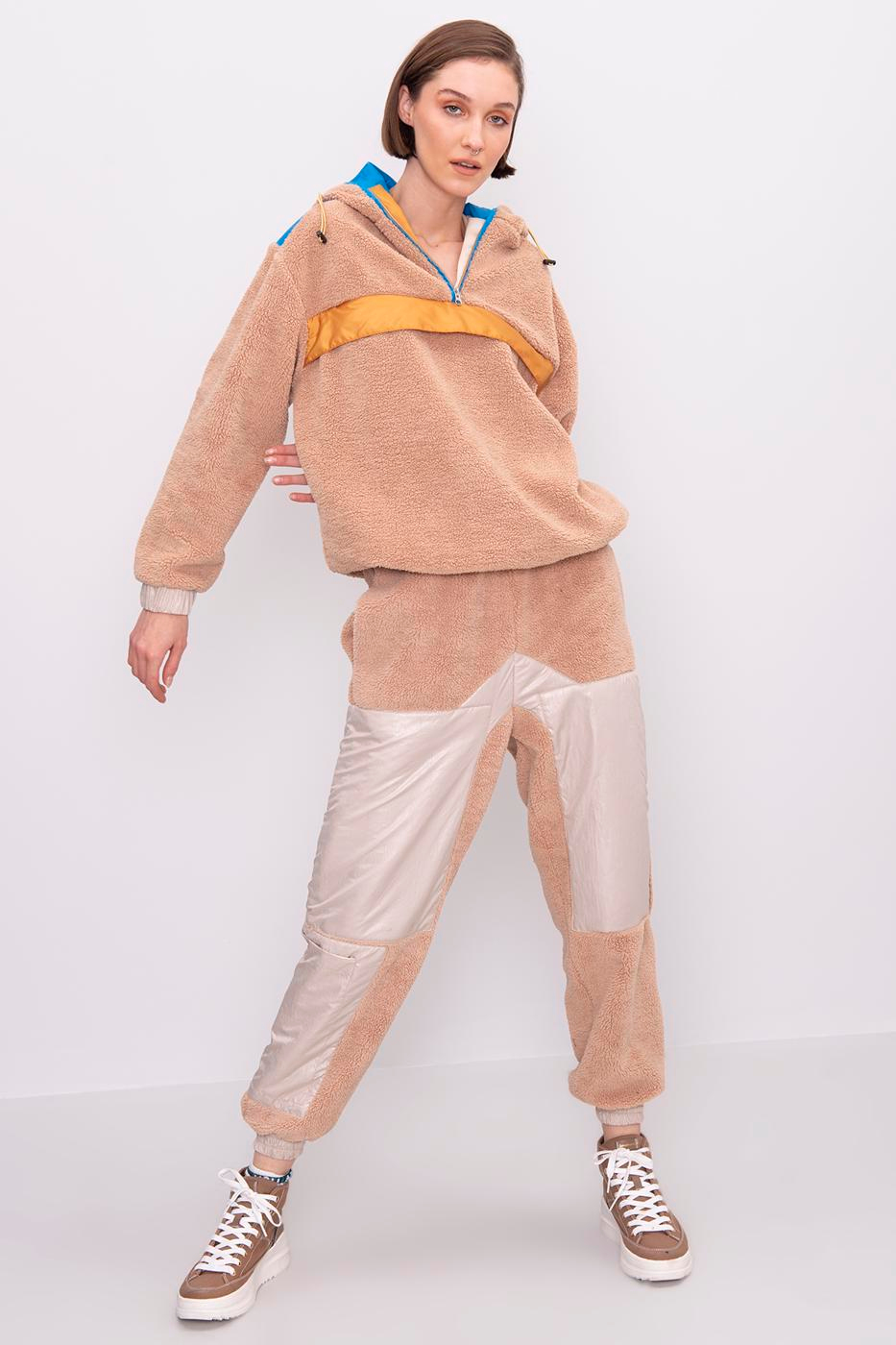 Patchwork Plush Joggers