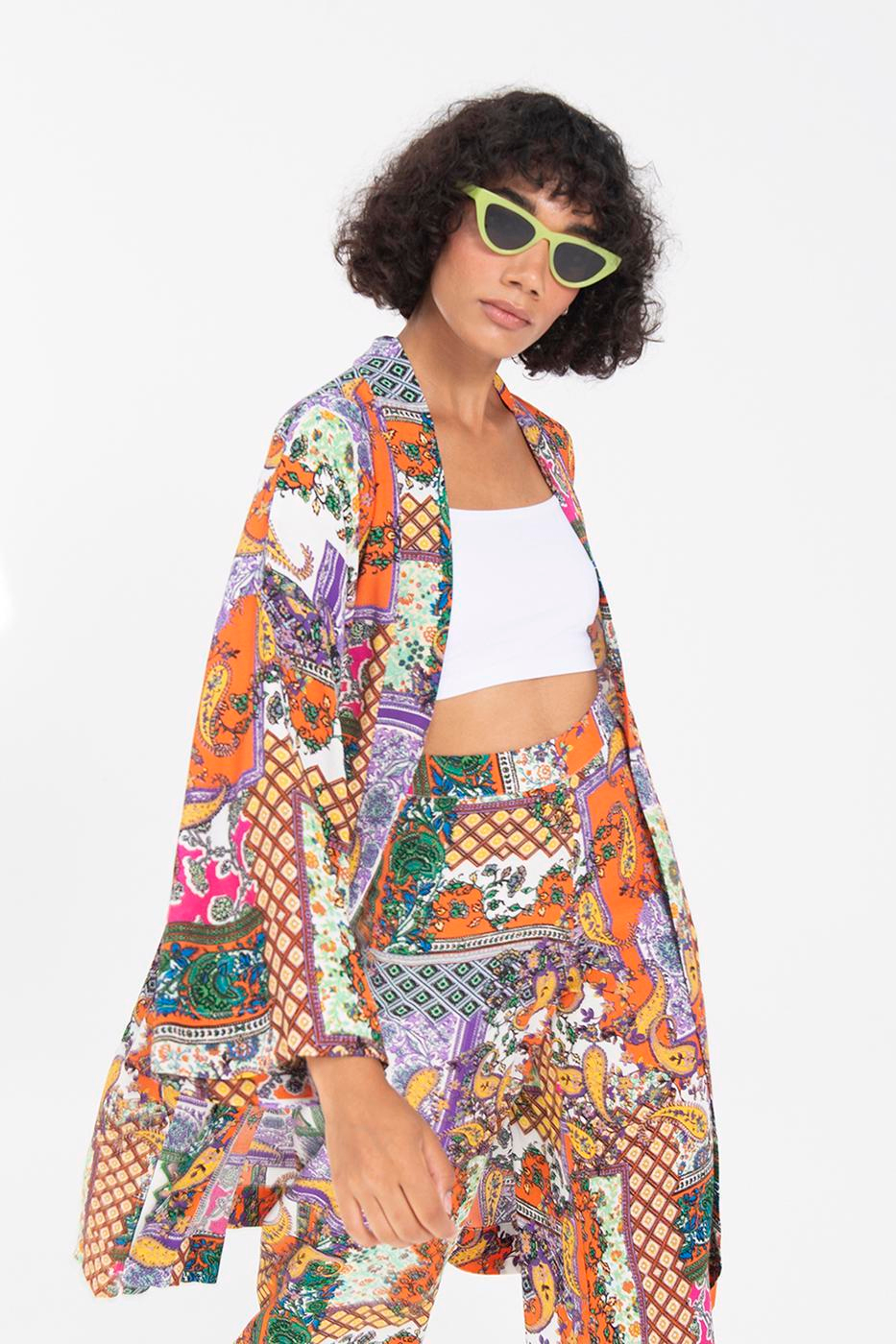 Patterned Baggy Pants