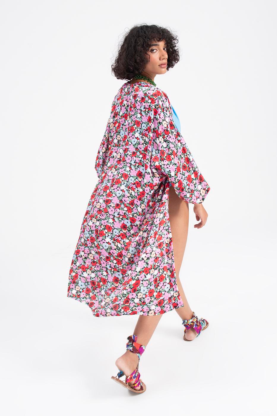 Patterned Midi Kimono