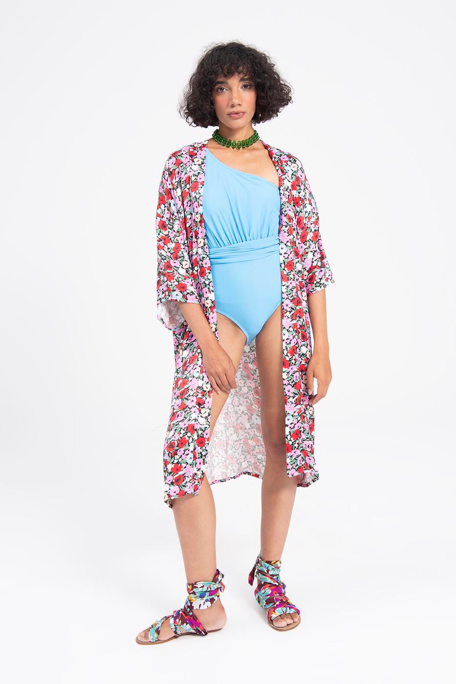 Patterned Midi Kimono
