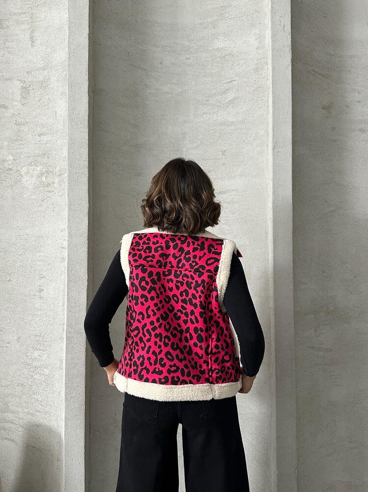 Peluş Toptan Yelek - Fujya Siyah | TOPSHOW