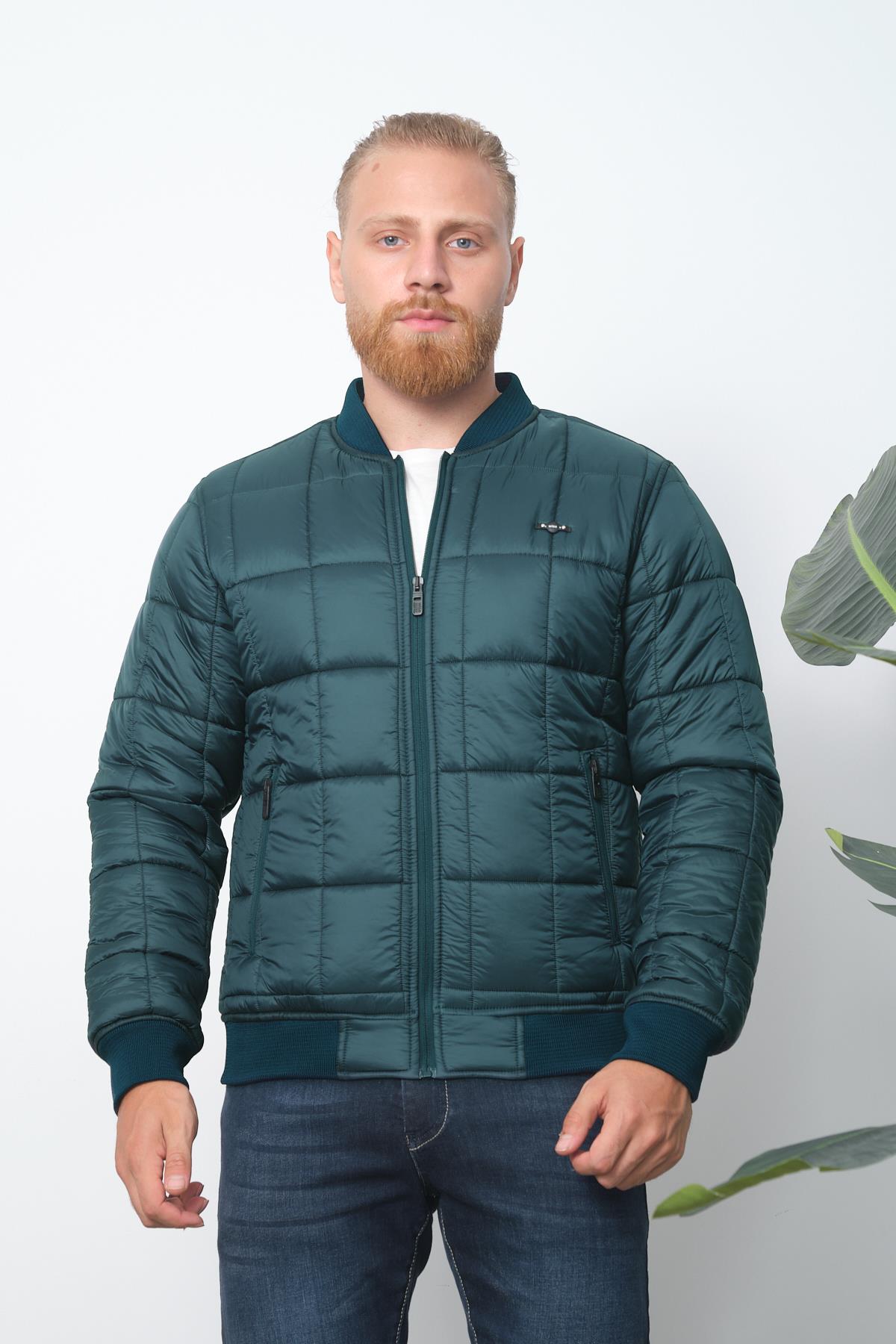 Wholesale Petrol Quilted Pilot Jacket 4574P
