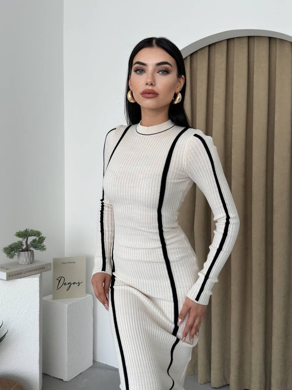 Ribbon Knitwear Dress