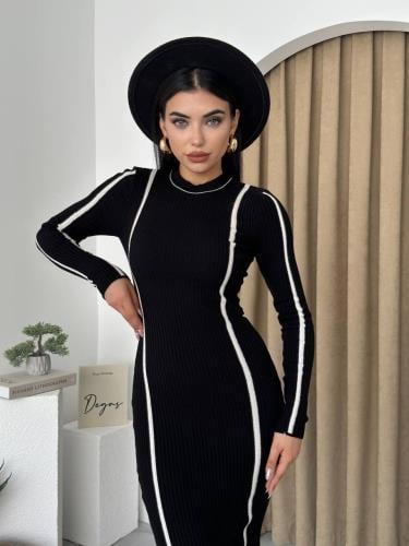 Ribbon Knitwear Dress
