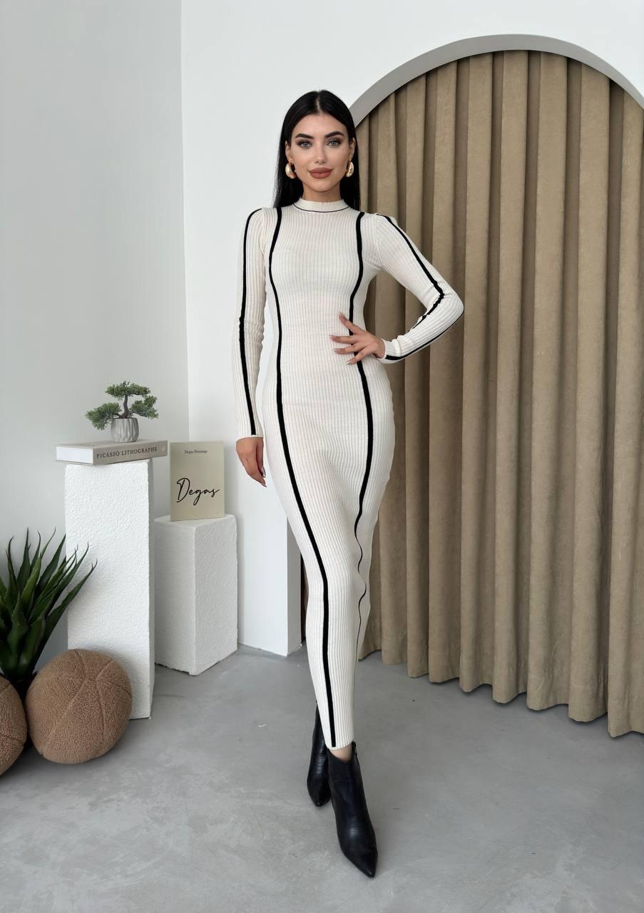 Ribbon Knitwear Dress